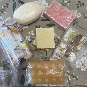 Assorted Bar Soap Lot 7 Total Natural Assorted Scents Some Hand Crafted